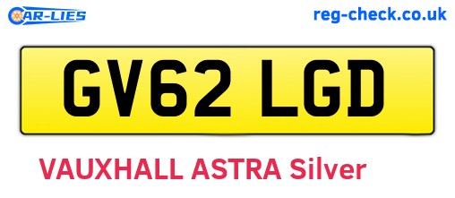 GV62LGD are the vehicle registration plates.