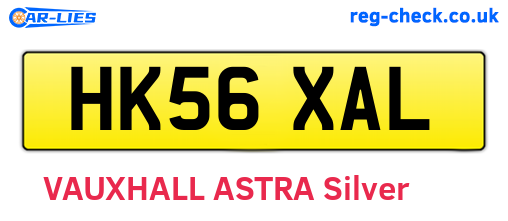 HK56XAL are the vehicle registration plates.