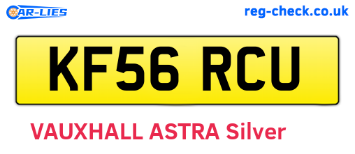 KF56RCU are the vehicle registration plates.