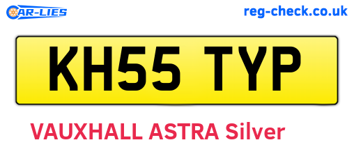 KH55TYP are the vehicle registration plates.