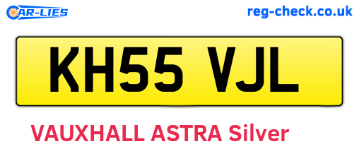 KH55VJL are the vehicle registration plates.