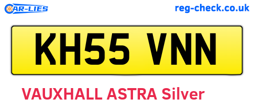 KH55VNN are the vehicle registration plates.