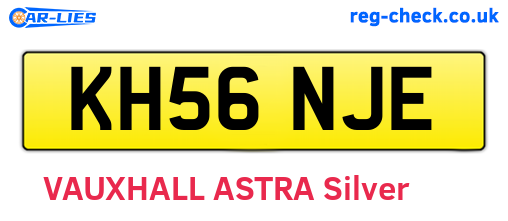 KH56NJE are the vehicle registration plates.