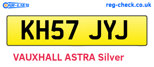 KH57JYJ are the vehicle registration plates.