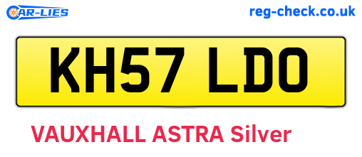 KH57LDO are the vehicle registration plates.