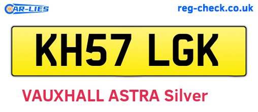 KH57LGK are the vehicle registration plates.