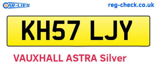 KH57LJY are the vehicle registration plates.