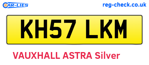 KH57LKM are the vehicle registration plates.