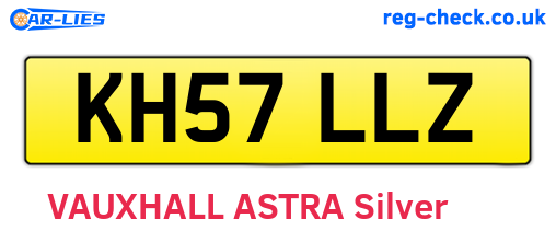 KH57LLZ are the vehicle registration plates.