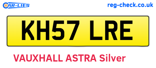 KH57LRE are the vehicle registration plates.
