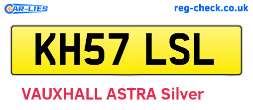 KH57LSL are the vehicle registration plates.