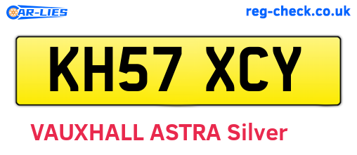 KH57XCY are the vehicle registration plates.