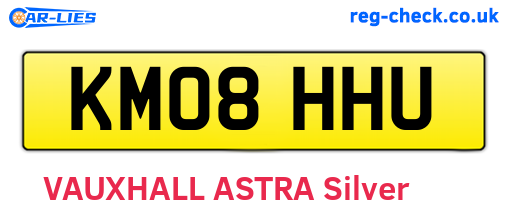KM08HHU are the vehicle registration plates.