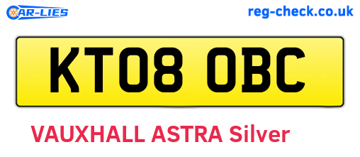 KT08OBC are the vehicle registration plates.