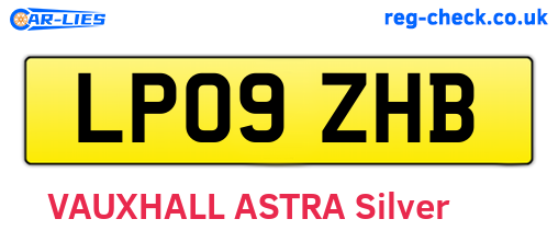 LP09ZHB are the vehicle registration plates.