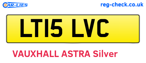 LT15LVC are the vehicle registration plates.