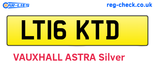 LT16KTD are the vehicle registration plates.