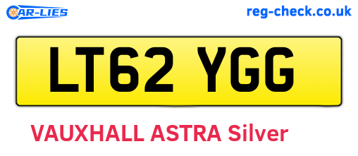 LT62YGG are the vehicle registration plates.