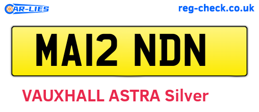 MA12NDN are the vehicle registration plates.