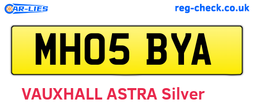 MH05BYA are the vehicle registration plates.