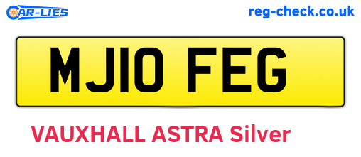 MJ10FEG are the vehicle registration plates.