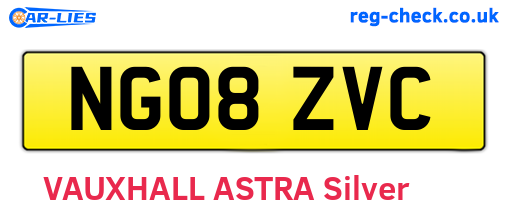 NG08ZVC are the vehicle registration plates.
