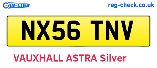NX56TNV are the vehicle registration plates.