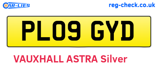 PL09GYD are the vehicle registration plates.