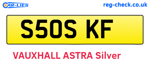 S50SKF are the vehicle registration plates.