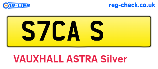S7CAS are the vehicle registration plates.