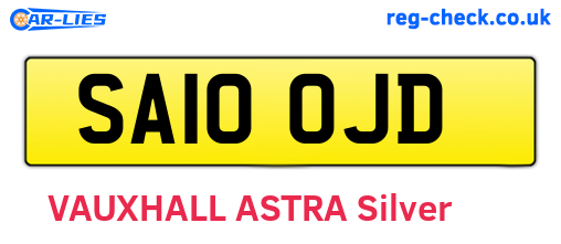 SA10OJD are the vehicle registration plates.