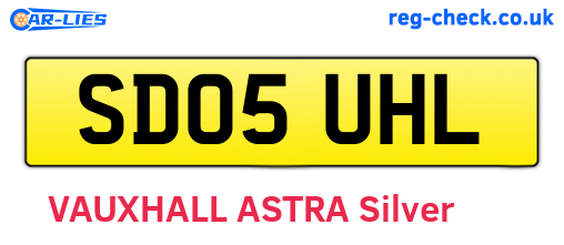 SD05UHL are the vehicle registration plates.