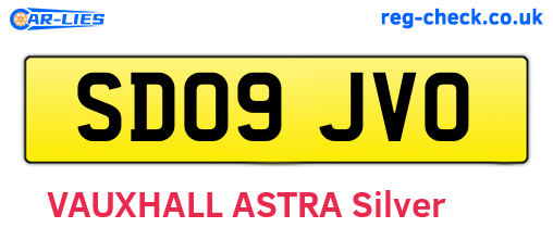 SD09JVO are the vehicle registration plates.