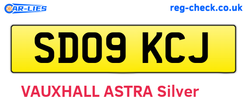 SD09KCJ are the vehicle registration plates.