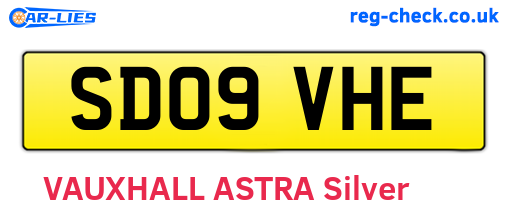 SD09VHE are the vehicle registration plates.