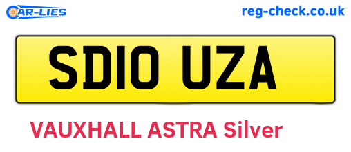 SD10UZA are the vehicle registration plates.