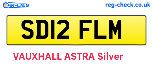 SD12FLM are the vehicle registration plates.