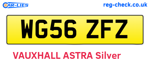 WG56ZFZ are the vehicle registration plates.