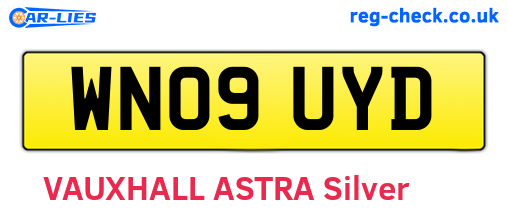 WN09UYD are the vehicle registration plates.
