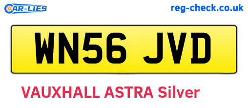 WN56JVD are the vehicle registration plates.