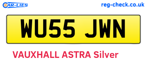 WU55JWN are the vehicle registration plates.
