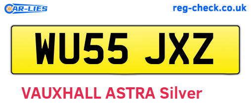 WU55JXZ are the vehicle registration plates.