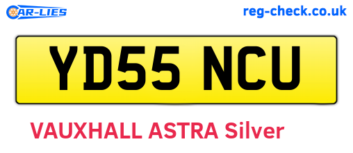 YD55NCU are the vehicle registration plates.