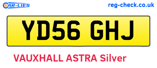 YD56GHJ are the vehicle registration plates.