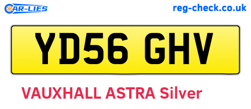 YD56GHV are the vehicle registration plates.