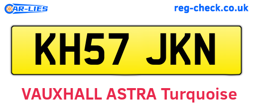 KH57JKN are the vehicle registration plates.