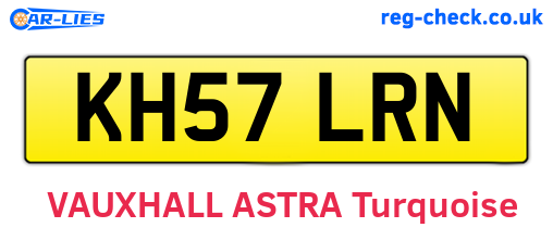 KH57LRN are the vehicle registration plates.