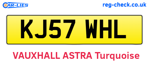 KJ57WHL are the vehicle registration plates.