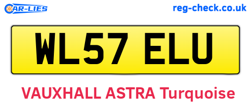 WL57ELU are the vehicle registration plates.