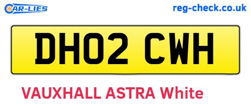 DH02CWH are the vehicle registration plates.